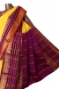 Pure Multi Contrast Mysore Crepe Silk Saree